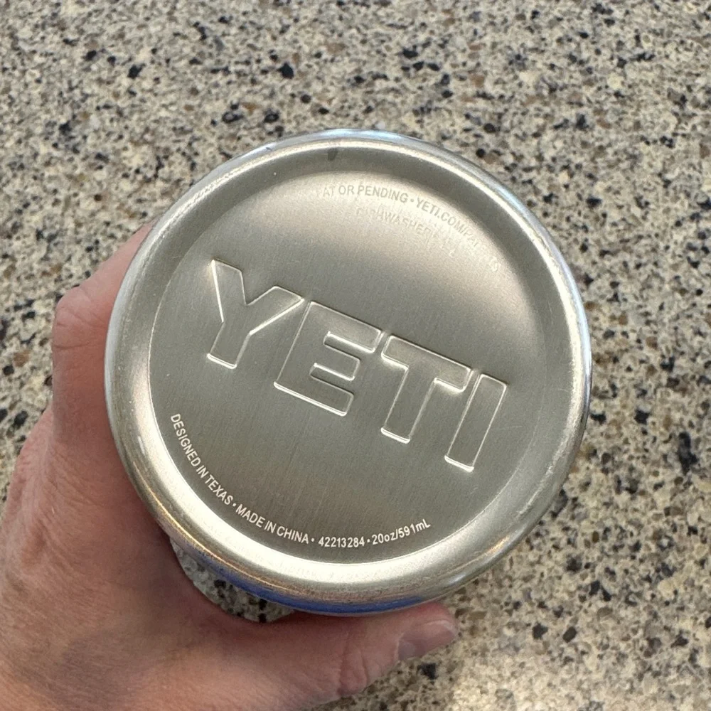 Yeti Rose Pink Tumbler with Stainless Accents - Picture 3 of 4